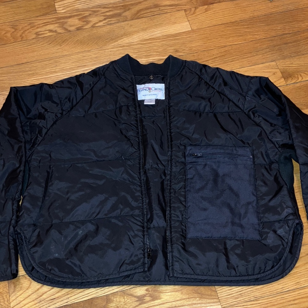 FLYING CROSS LAYERTECH THINSULATE ZIP-IN JACKET LINER 32700A BLACK LARGE